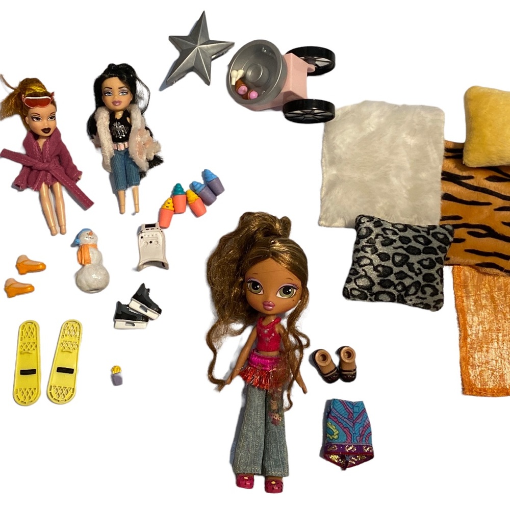 Lil Bratz & Bratz Kids Lot of 3 and Accessories